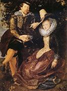 Peter Paul Rubens Rubens with his first wife Isabella Brant in the Honeysuckle Bower Spain oil painting artist